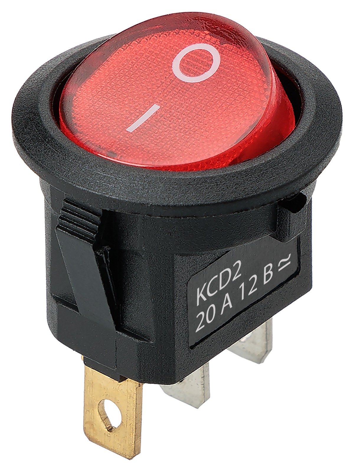 Выключатель автоматический TDM ELECTRIC SQ0746-0143 KCD2-101N 12В AC/DC, 1P, 20А, (3с), ON-OFF, красная клавиша с LED подсветкой