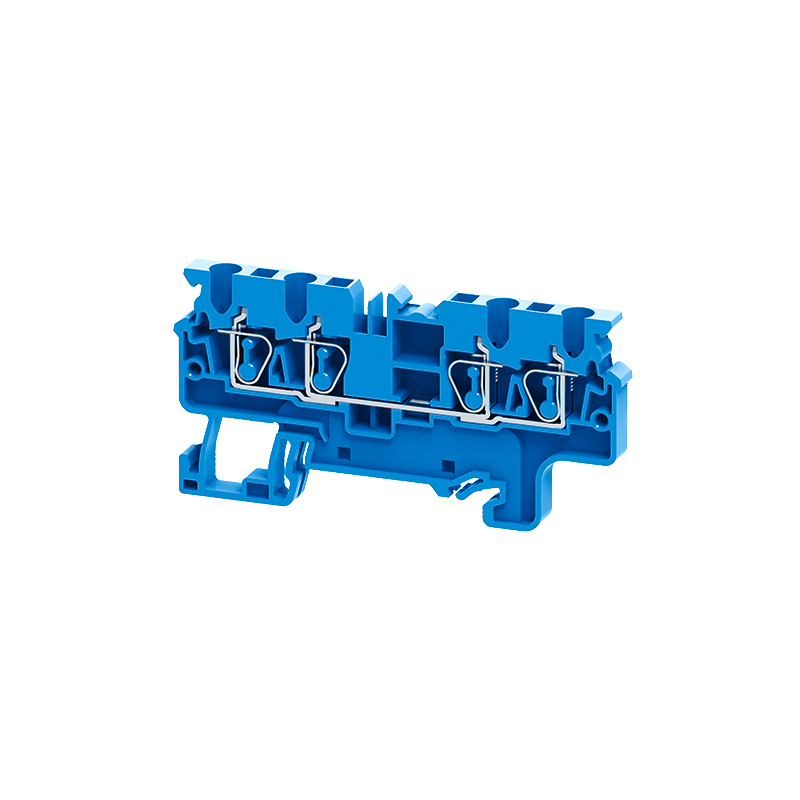 Клемма пружинная КЭАЗ 289756 OptiClip СX-4-QUATTRO-(0,2-4)-I-BU-синий