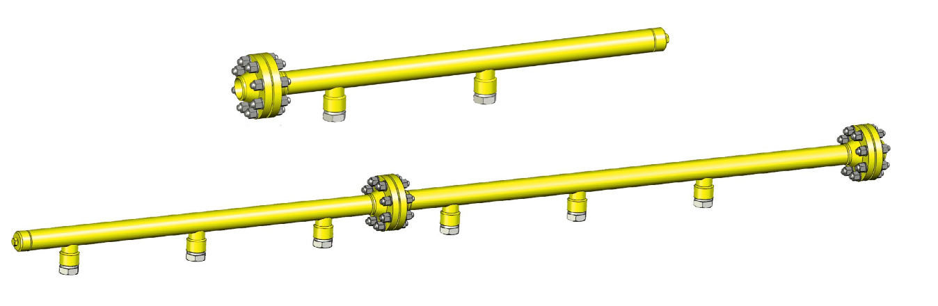 Коллектор гидравлический NVC К1-100-8 с муфтой под РВД (П)