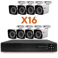 Комплект видеонаблюдения AHD 2Мп Ps-Link KIT-C216HD 16 камер для улицы