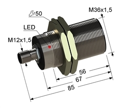 Датчик индуктивный бесконтактный PS2-18M53-12B51-C4