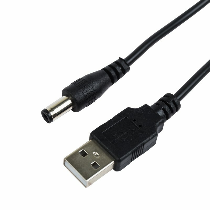 18-0231 ∙ Кабель USB штекер - DC разъем питание 2,1х5,5 мм, длина 1,5 метра REXANT ∙ кратно 10 шт
