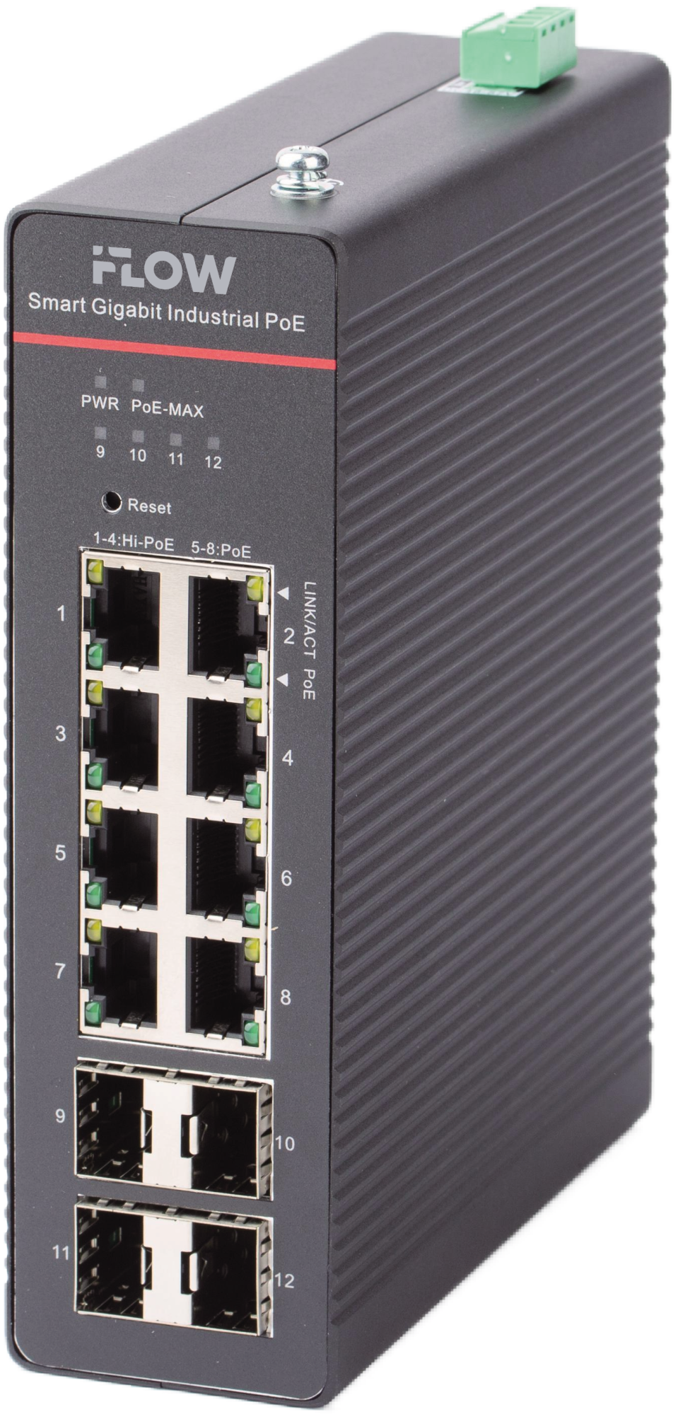 Коммутатор промышленный F-SW-IM612HPOE-PM-8G4GO