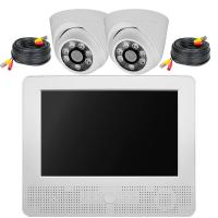 Комплект видеонаблюдения AHD 5Мп Ps-Link KIT-A9502HD 2 камеры для помещения, регистратор с монитором