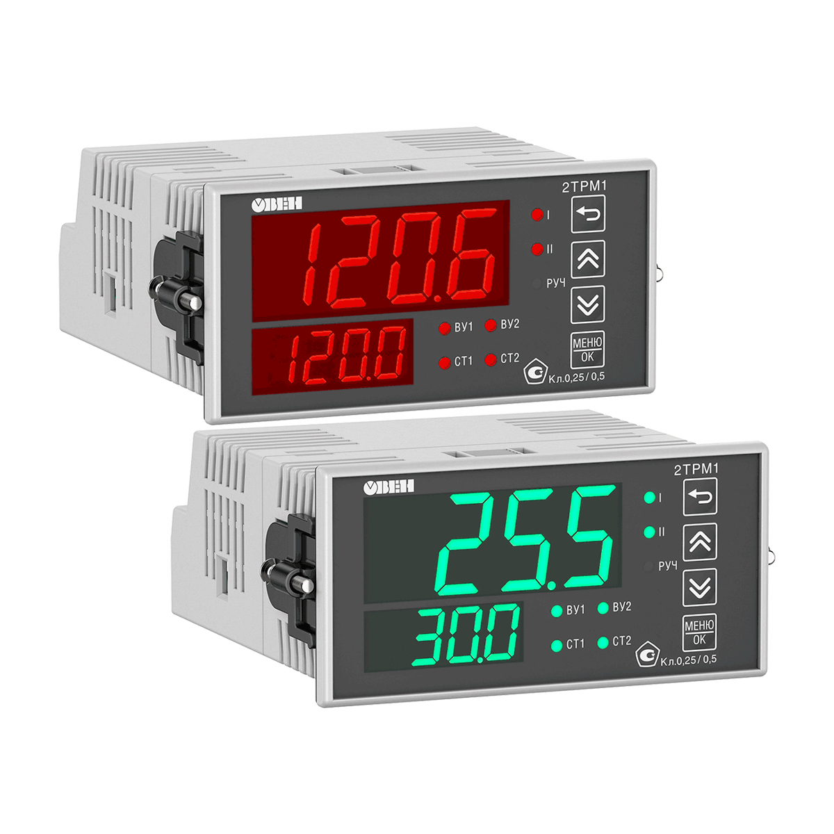 Регулятор двухканальный погодозависимый ОВЕН 2ТРМ1-Щ2.У2.РР.RS (М01)