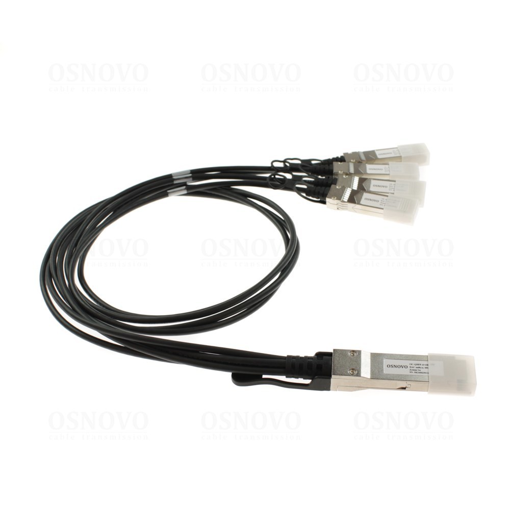 Объединительный DAC кабель QSFP+ OC-QSFP-4x10G-1M