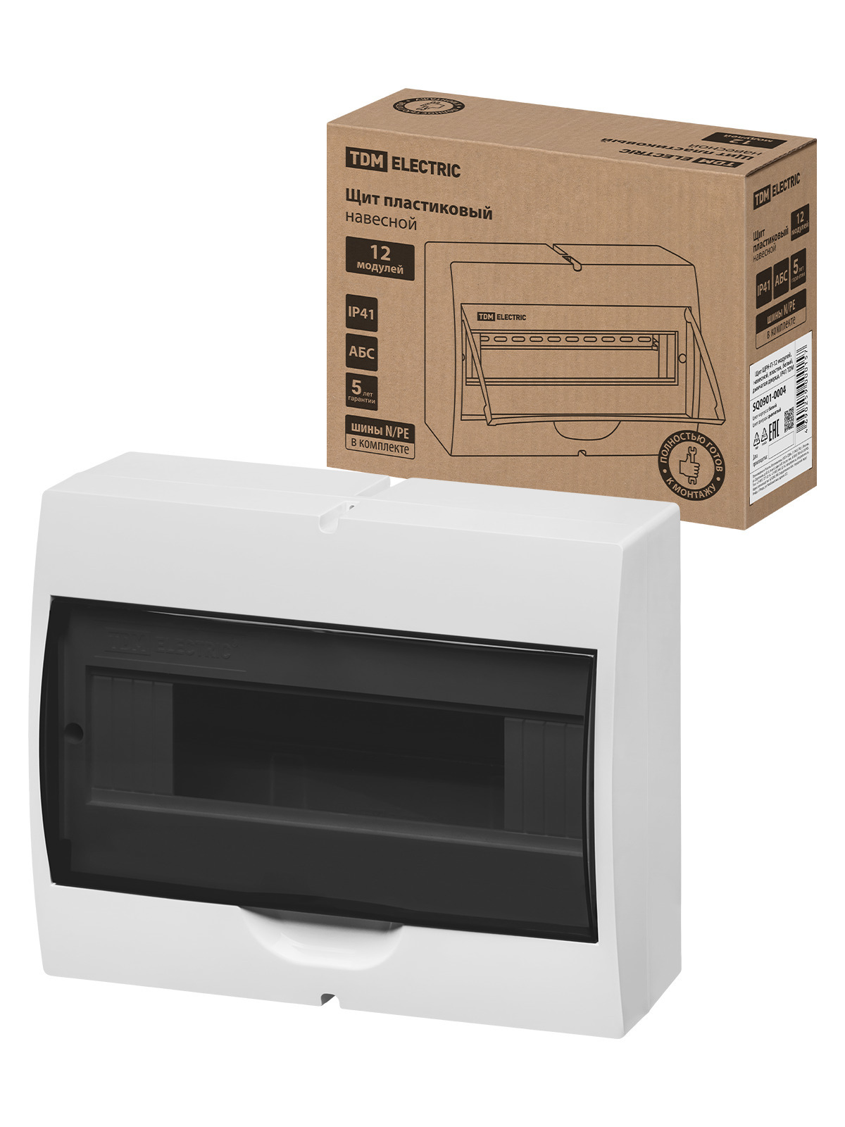 Щит распределительный TDM ELECTRIC SQ0901-0004 ЩРН-П-12