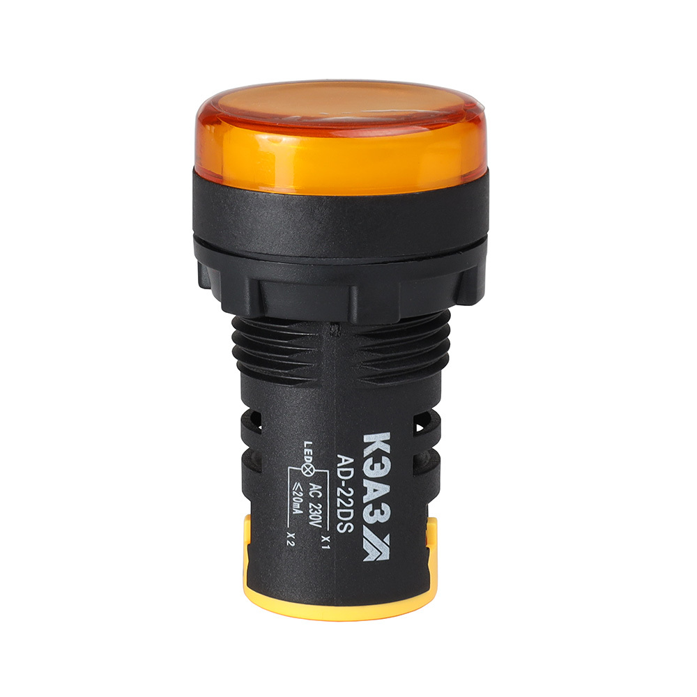 Индикатор КЭАЗ 238573 AD22DS(LED) желтый 230В
