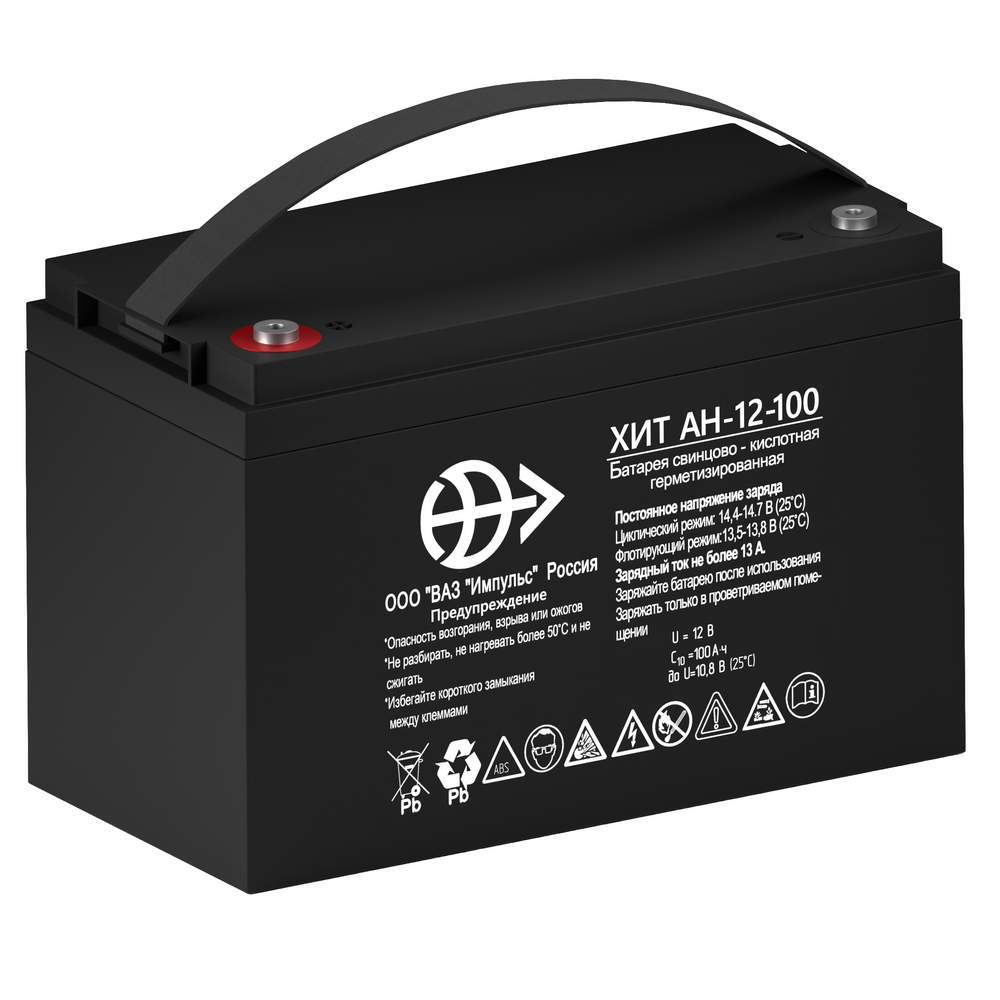 ХИТ АН 12-100 ∙ Аккумулятор 12В 100 А∙ч