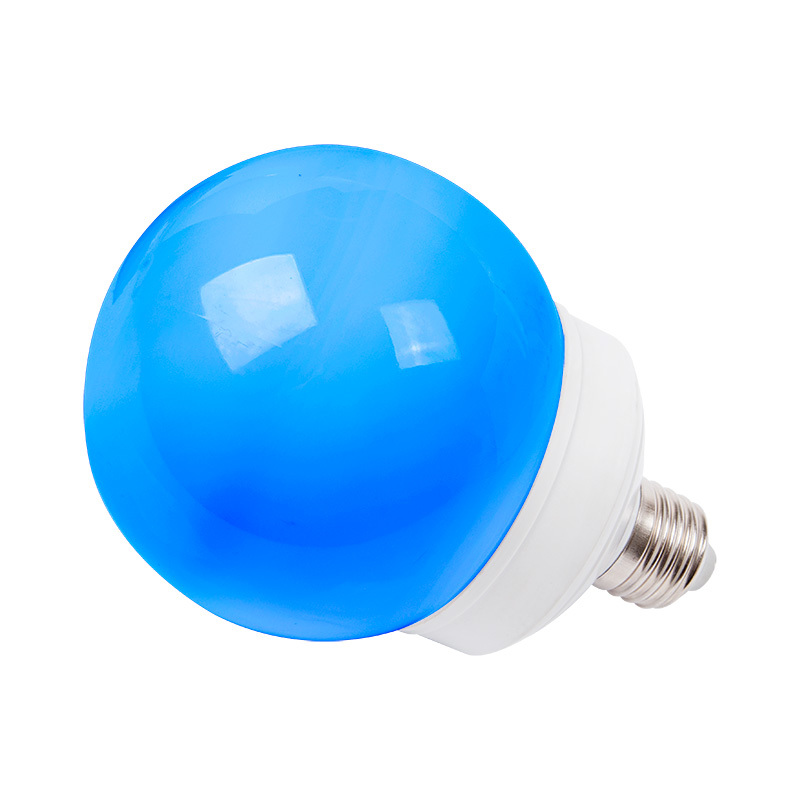 405-133 ∙ Лампа шар e27 12 LED Ø100мм синяя