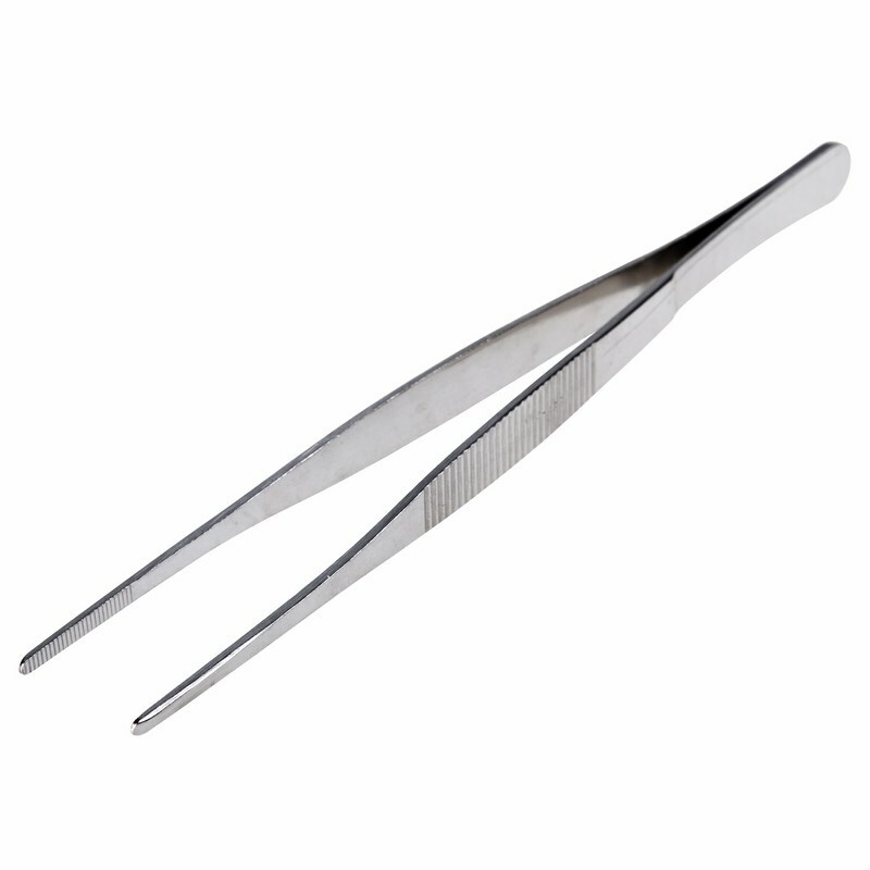 Пинцет 12-0368 ∙ Пинцет прямой, рифленый 200 мм (блистер) REXANT