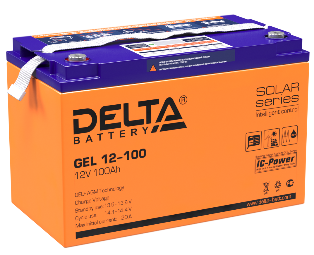 GEL 12-100 ∙ Аккумулятор 12В 100 А∙ч