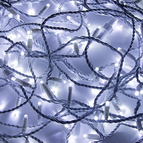 315-125 ∙ Гирлянда модульная "Дюраплей LED" 20м 200 LED белый ПВХ, Белая 24В