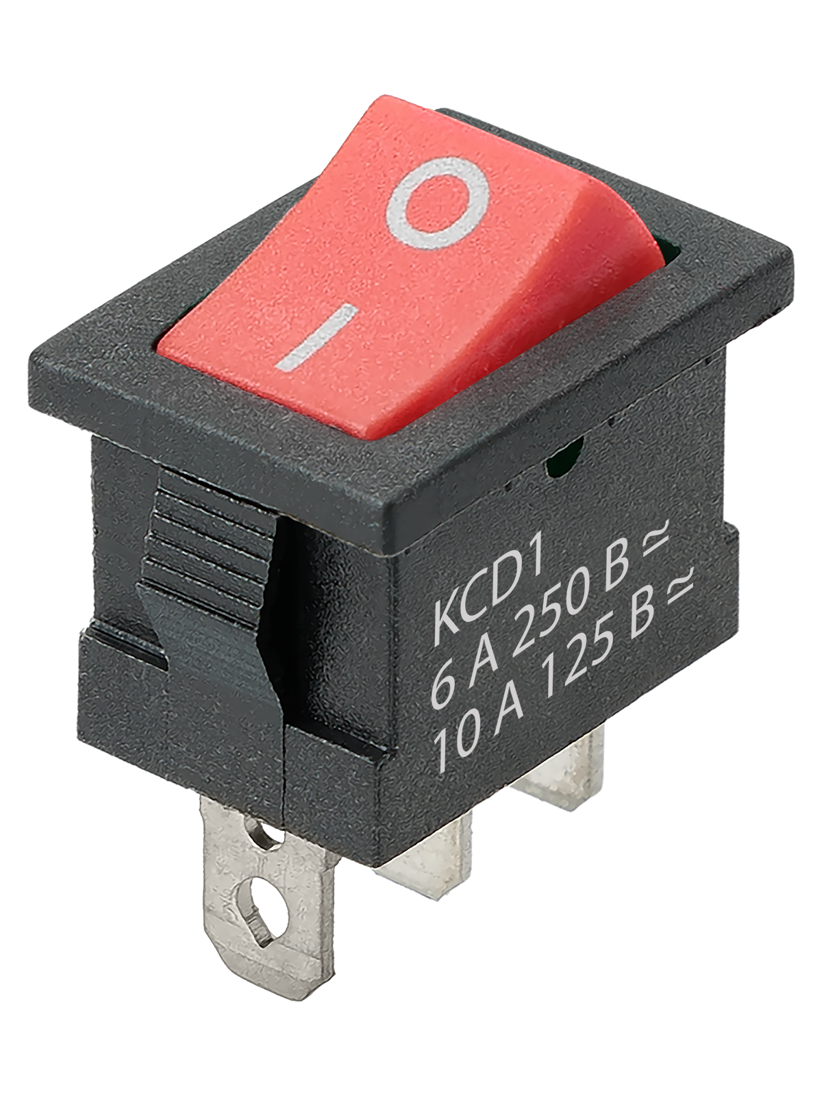 Выключатель автоматический TDM ELECTRIC SQ0746-0138 KCD1-102 250В AC/DC, 1P, 6А, (3с), ON-ON, красная клавиша
