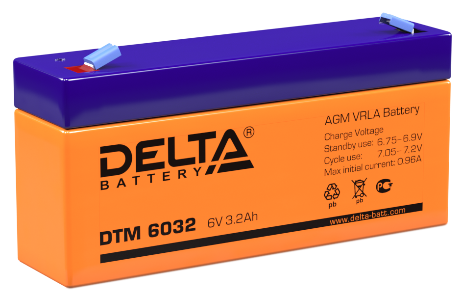 DTM 6032 ∙ Аккумулятор 6В 3,2 А∙ч