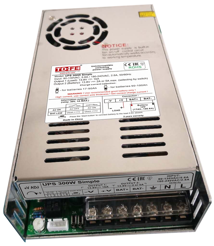 Источник бесперебойного питания UPS 300W Simple