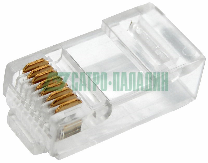 05-1021-3 ∙ Разъем UTP RJ-45 (8P8C), CAT 5e PROconnect ∙ кратно 10 шт