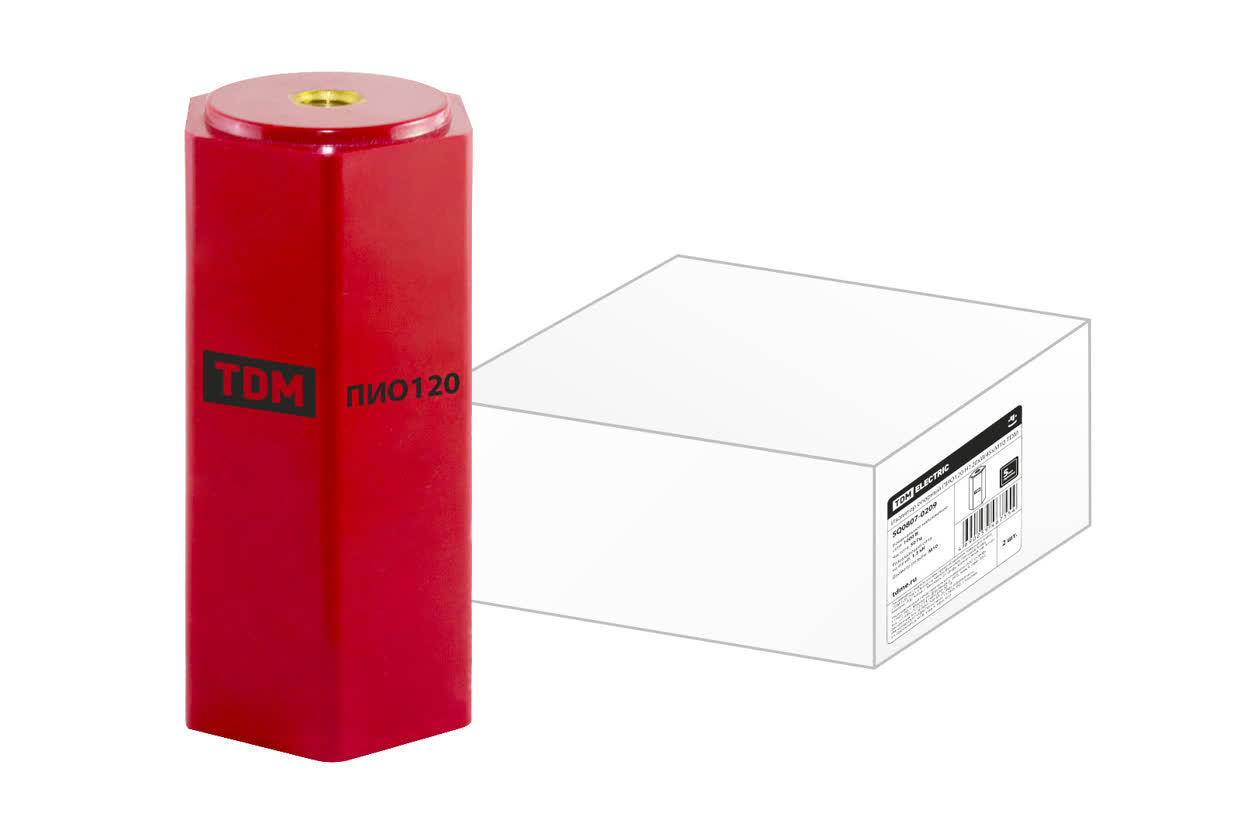 Изолятор опорный TDM ELECTRIC SQ0807-0209 ПИО120 H120xW45xМ10 (Упаковка 2шт)