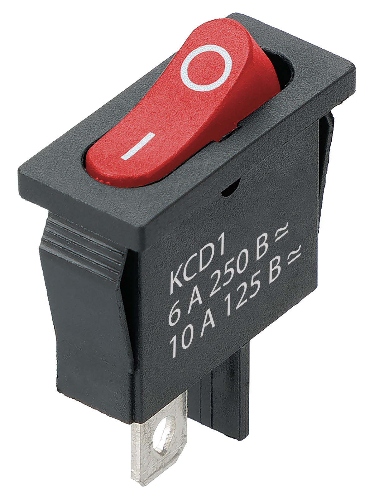 Выключатель автоматический TDM ELECTRIC SQ0746-0137 KCD1-101B 250В AC/DC, 1P, 6А, (2с), ON-OFF, красная клавиша