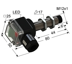 Датчик индуктивный бесконтактный PS2-12M80-8N41-B