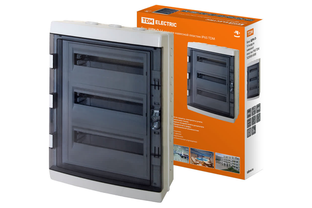 Щит распределительный TDM ELECTRIC SQ0908-0008 ЩРН-П-54 IP65