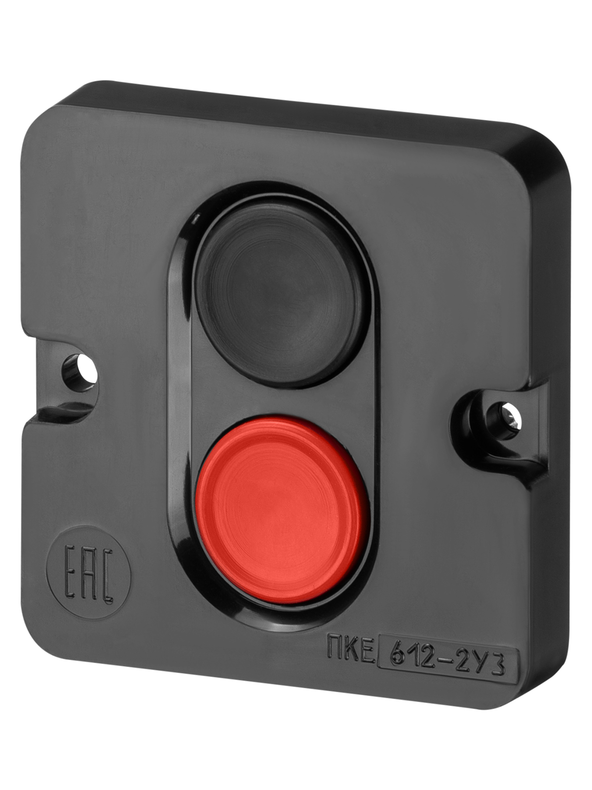 Пост кнопочный TDM ELECTRIC SQ0742-0023 ПКЕ 612 У2, красная и черная кнопки, IP40