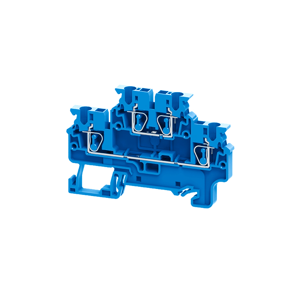 Клемма пружинная КЭАЗ 289765 OptiClip CXDL-2,5-2L-I-BU-синий