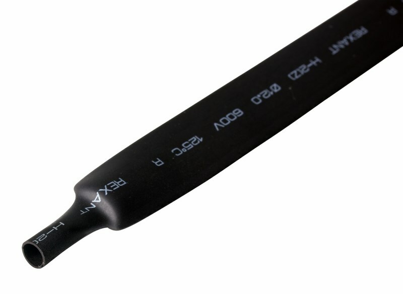 21-2006 ∙ Термоусаживаемая трубка REXANT 12,0/6,0 мм, черная, упаковка 50 шт. по 1 м ∙ кратно 50 шт