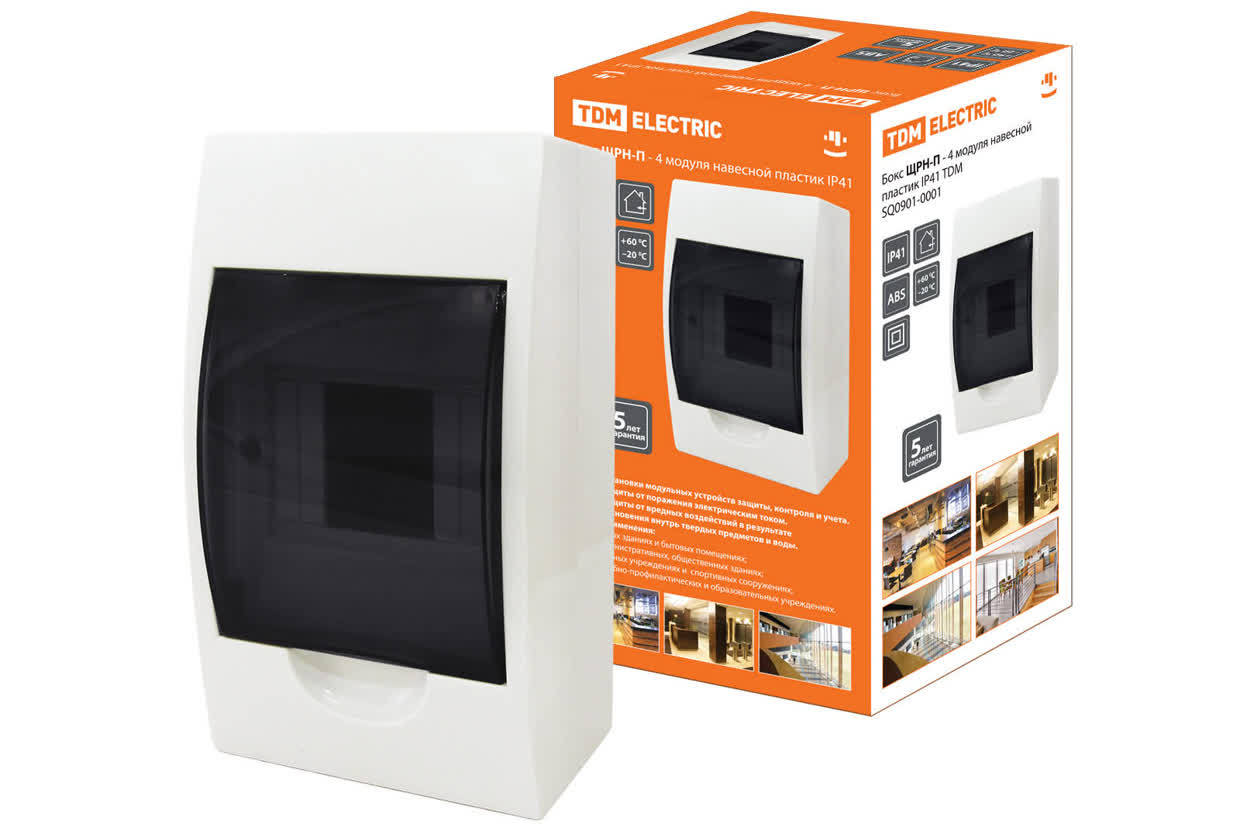 Щит распределительный TDM ELECTRIC SQ0901-0001 ЩРН-П-4
