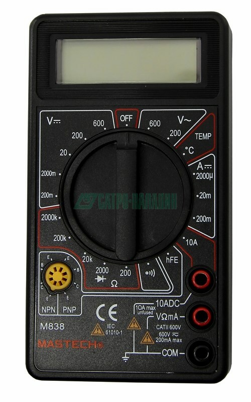 Мультиметр 13-2004 ∙ Портативный мультиметр M838 MASTECH