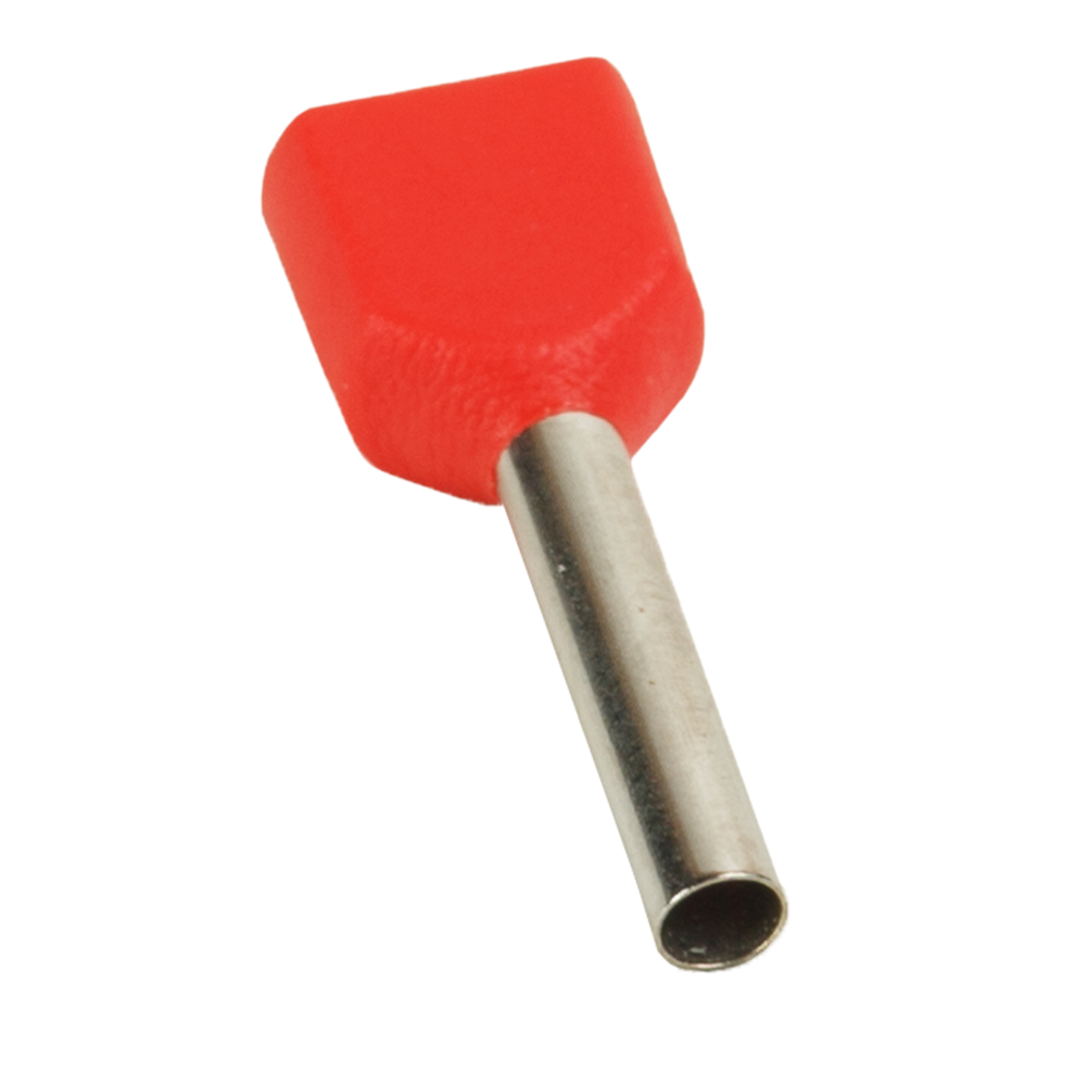 Наконечник штыревой втулочный под два провода КЭАЗ 278043 OptiKit T-Shv2-PVC- 0,75-8 (100шт)