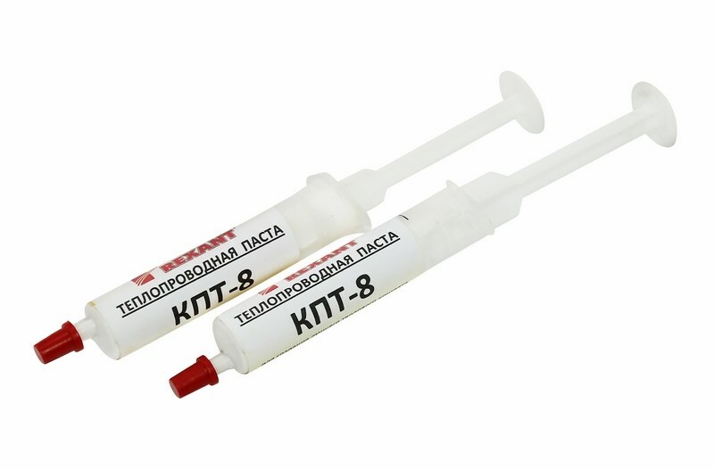 09-3750 ∙ Паста теплопроводная REXANT, КПТ-8, 5 мл, шприц ∙ кратно 10 шт