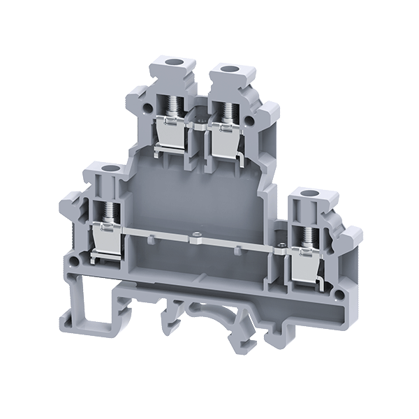 Клемма винтовая КЭАЗ 289803 OptiClip CDL-4-2L-I-серый