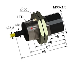 Датчик индуктивный бесконтактный PS2-36M85-20N61-Z