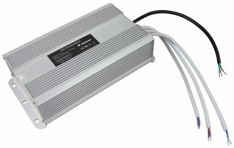 200-300-2 ∙ Источник питания 110-220 V AC/12 V DC 25 А 300 W с проводами влагозащищенный (IP67)