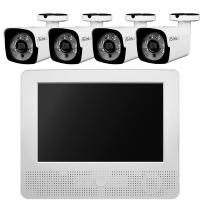 Комплект видеонаблюдения AHD 5Мп Ps-Link KIT-C9504HD 4 камеры для улицы, регистратор с монитором