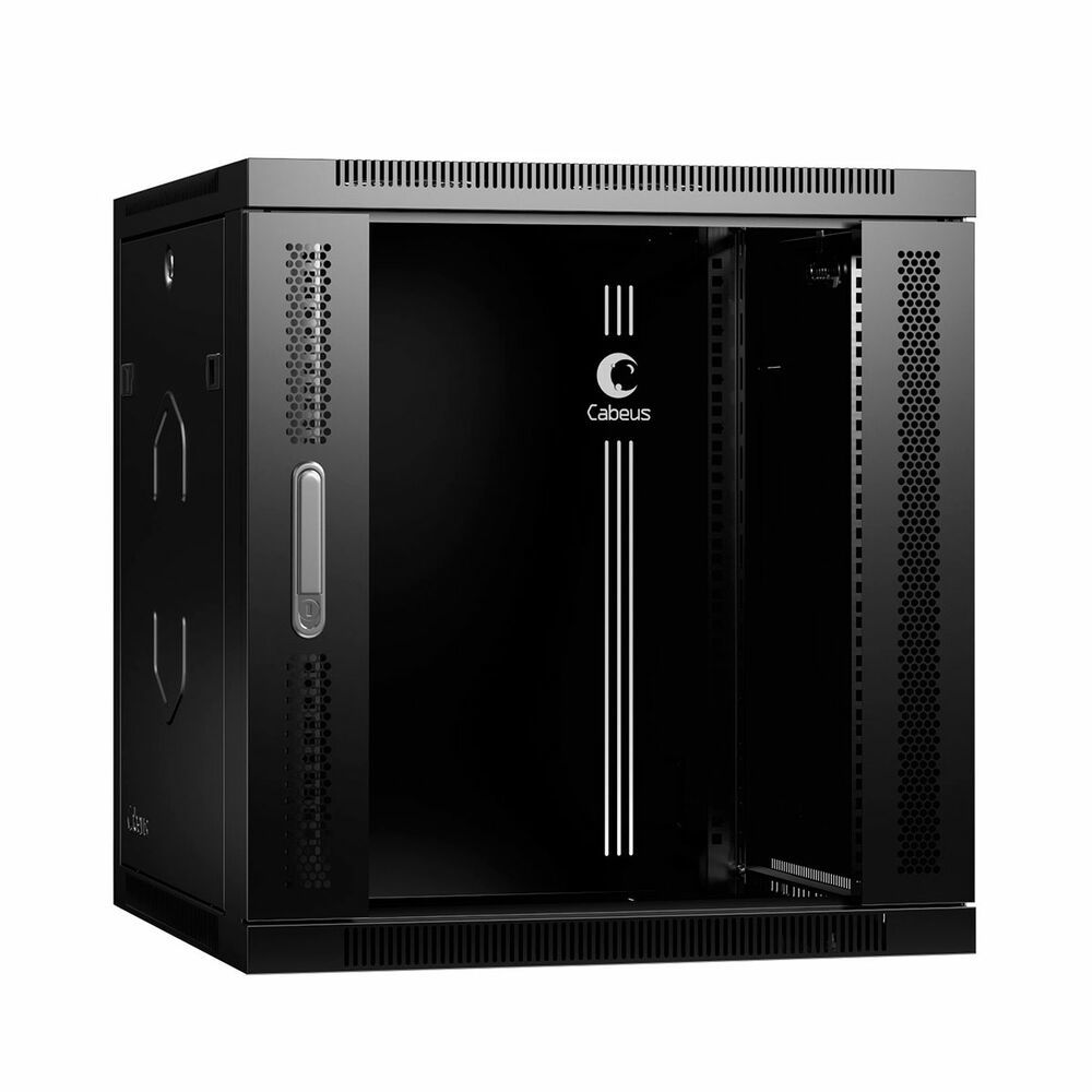 Шкаф телекоммуникационный SH-05F-12U60/60-R-BK (10743c)