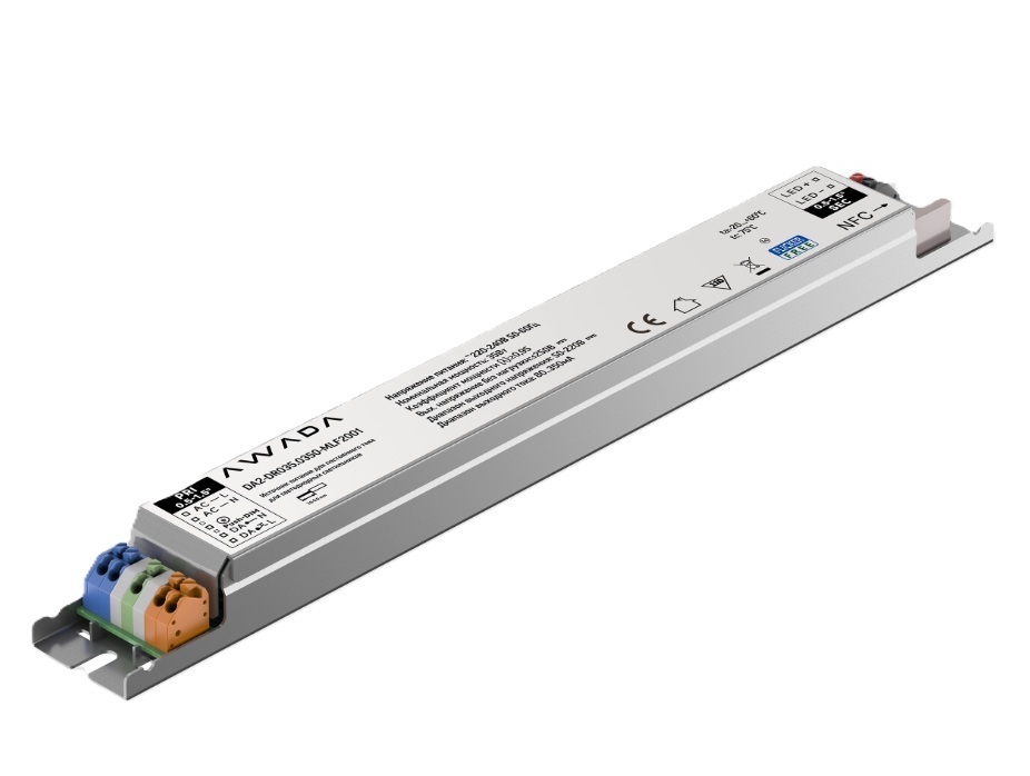 Источник питания для светодиодных светильников AWADA DA2-DR035.0350-MLF2001