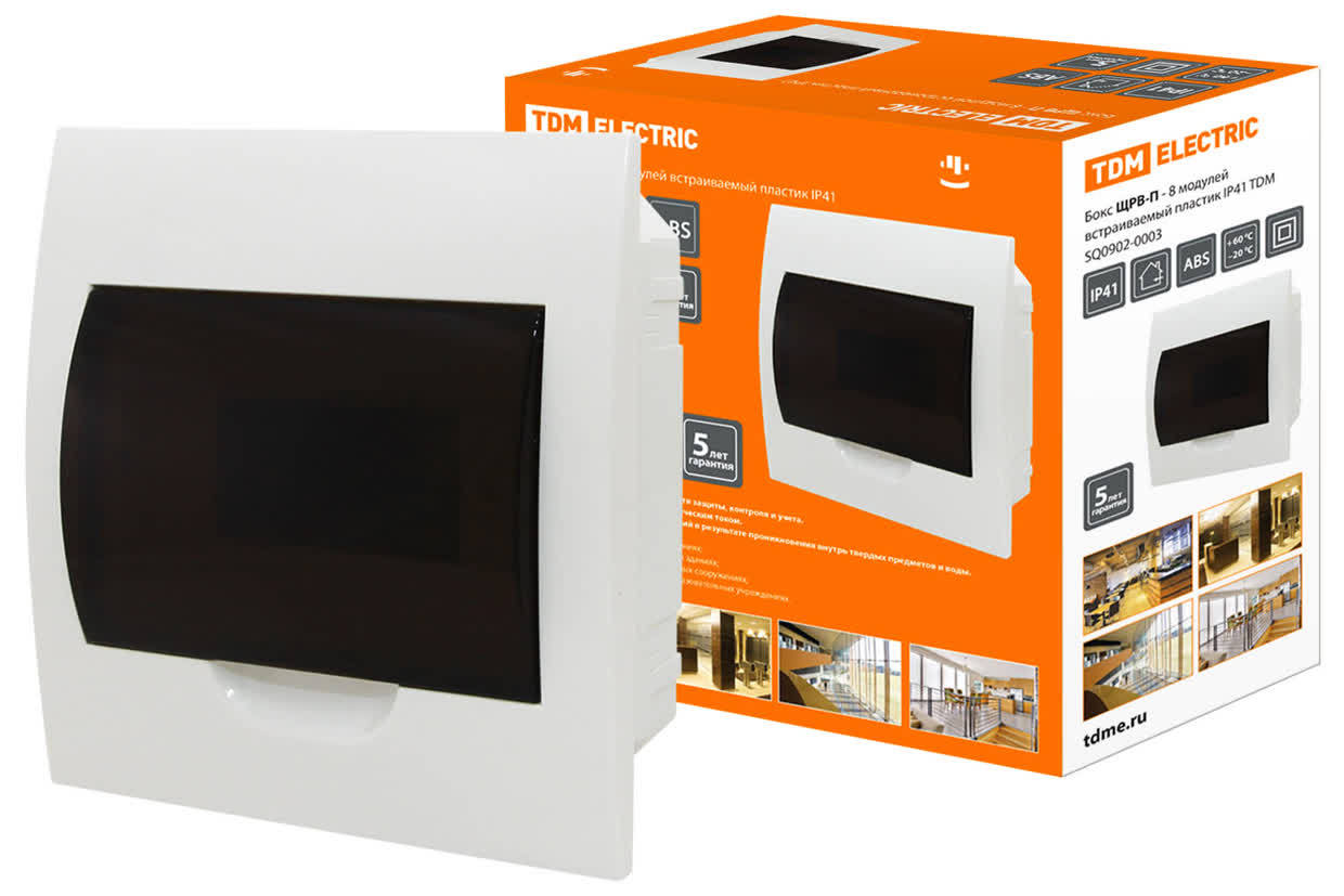 Щит распределительный TDM ELECTRIC SQ0902-0003 ЩРВ-П-8