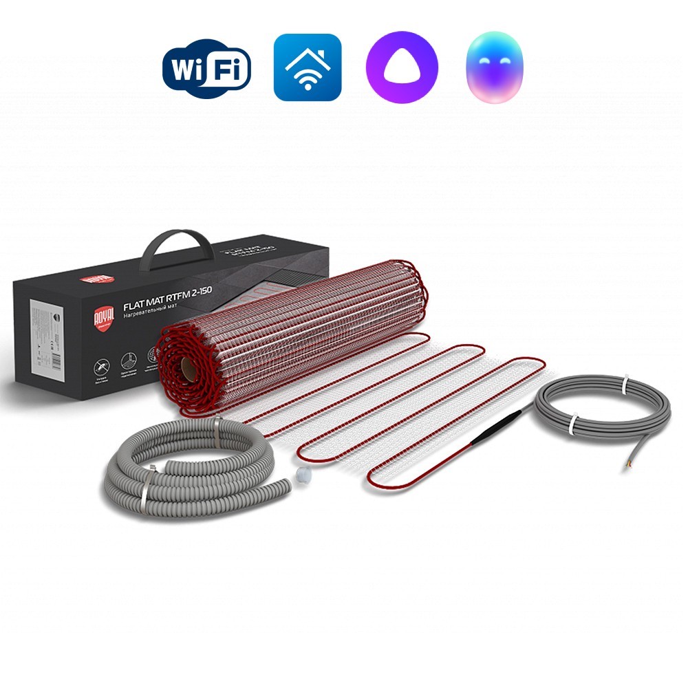 Комплект теплого пола Royal Thermo Flat Mat RTFM 2-150-0,5 (НС-1599109)