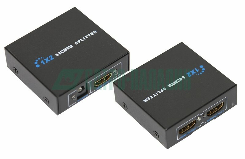 17-6901 ∙ Делитель гнездо HDMI на 2 гнезда HDMI, металл REXANT