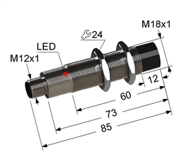 Датчик индуктивный бесконтактный PS2-18M85-8N74-C27