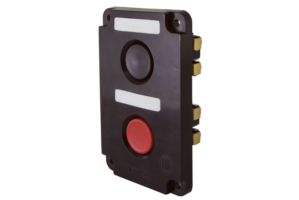 Пост кнопочный TDM ELECTRIC SQ0742-0012 ПКЕ 112-2 У3, красная и черная кнопки, IP40