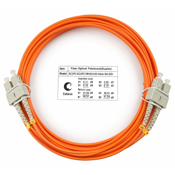 Патч-корд оптический FOP-62-SC-SC-5m (7625c)