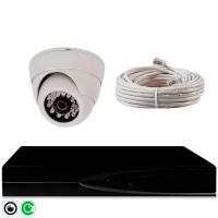 Комплект видеонаблюдения IP 5Мп Ps-Link KIT-A501IP-YE с облачным сервисом Ipeye, удалённым доступом для ПВЗ, дома, офиса