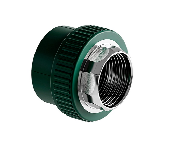 Муфта комбинированная (под ключ) SLTFMBF5505GR Муфта SLT BLOCKFIRE PP-R комб. ВР 50×1 1/2" под ключ