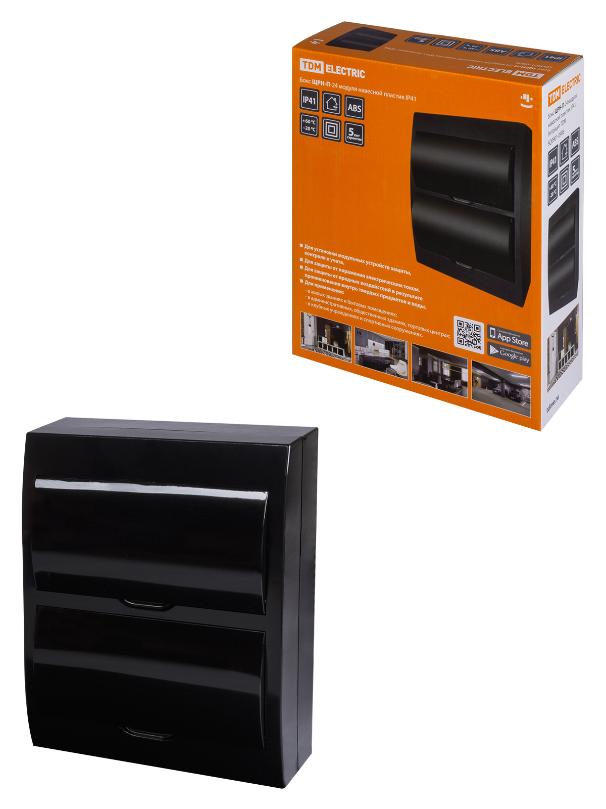 Щит распределительный TDM ELECTRIC SQ0901-0906 ЩРН-П-24 Антрацит