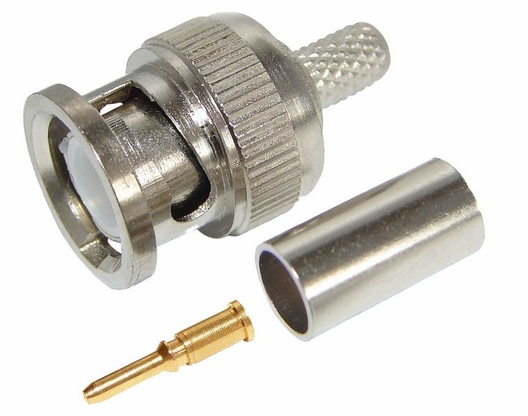05-3001 ∙ Разъем штекер BNC RG-58 обжим REXANT ∙ кратно 100 шт