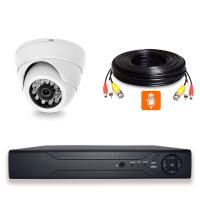Комплект видеонаблюдения AHD 5Мп Ps-Link KIT-A501HDM 1 камера с микрофоном для помещения