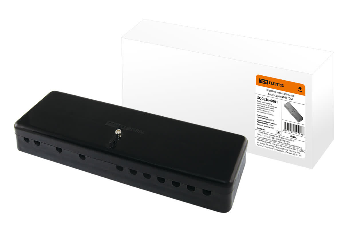 Коробка испытательная переходная TDM ELECTRIC SQ0836-0001 ИКП (аналог ИК, ИКК) (Упаковка 4шт)